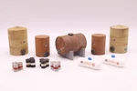 Ho Scale Diesel Fuel Storage Lp Tank Oil Drum Bails Accessory Weathered Graffiti. Fixed Price $64.99.