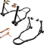 Vevor Motorcycle Stand Lift 850LBS Front Rear Combo Wheel. Fixed Price $125.76.