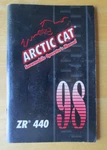 1998 Arctic Cat Zr 440 Snowmobile Operators Manual P/n 2255-711. Fixed Price $11.99.