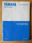 Yamaha ET410TRS Snowmobile Owners Manual LIT-12628-01-34. Fixed Price $9.99.