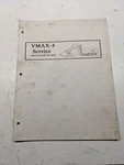 Yamaha VMAX-4 Service Guide Manual VX570S Lubrication 1992 Line Up ET410. Fixed Price $47.25.
