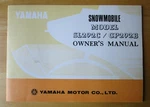 Yamaha Model SL292C GP292B Snowmobile Owners Manual. Fixed Price $11.99.