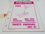Polaris Snowmobile Parts Manual 1993 Rxl & Sks Oem 9912293 "free Shipping". Fixed Price $24.99.