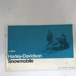 Harley-davidson Snowmobile Owners Manual 99474-73. Fixed Price $65.00.