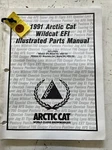 Arctic Snowmobile 1991 Wildcat Efi Illustrated Parts Manual 2254-662 M139. Fixed Price $10.00.