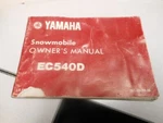 Yamaha Factory Snowmobile Owner's Manual 80 EC540D LIT-12628-00-28. Fixed Price $32.86.