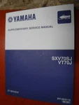 2004 Yamaha SXV70SJ VT70J Snowmobile Original Factory Service Manual Supplement. Fixed Price $13.99.