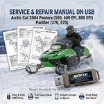 Arctic Cat Pantera 550 600 800 2004 Service Repair Shop Manual On Usb. Fixed Price $23.99.