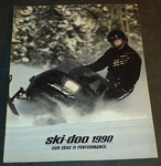 Vintage 1990 Ski-doo Mach & Full Line Snowmobile Sales Brochure 24 Pages (Q39). Fixed Price $29.99.