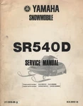 1980 Yamaha Snowmobile SR540D Service Manual LIT-12618-00-31 (831). Fixed Price $30.98.