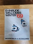 1969 Evinrude Snowmobiles And Accessories Brochure. Fixed Price $14.99.