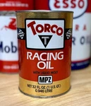Vintage Nos Torco Racing Oil Can Quart Full. Fixed Price $59.99.