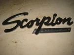 Vintage Scorpion Snowmobile Trail-a-sled Chrome Hood Emblem. Fixed Price $59.99.