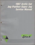 1987 Arctic Cat Snowmobile Jag, Panther, Super Service Manual P/n 2254-351. Fixed Price $42.89.