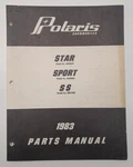 1983 Polaris Star Sport Snowmobile Parts Catalog Manual Book. Fixed Price $15.00.