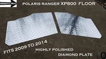 Polaris Ranger XP800 Fullsize Aluminum Diamond Plate Floor Cover 2009-14. Fixed Price $77.95.