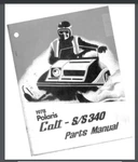 1978 Polaris Colt S/s 340 Snowmobile Parts List Book Manual 69 Pages. Fixed Price $19.95.