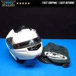 Hjc Sy Max Motorcycle Helmet With Flip Up Face White Small. Fixed Price $86.23.
