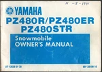 1991 Yamaha PZ480R/PZ480ER/PZ480STR Snowmobile Owners Manual LIT-12628-01-30. Fixed Price $24.19.