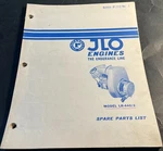 Printed 4-1970 Jlo Engines Model LR-440/2 Spare Parts Manual JP-7712 (285). Fixed Price $14.99.