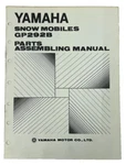 Good Used Vintage Yamaha GP292B Snowmobile Parts Assembling Manual. Fixed Price $26.99.