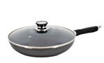Non-stick Aluminum Stir Frying Pan With Glass Lid, 7/8.7/10.2/11.8 Inches. Fixed Price $53.82.