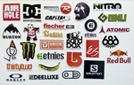 Snowboarding /ski Brands Laminated Vinyl Stickers Pack With Gloss Finish. Fixed Price $21.77.