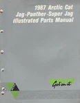 1987 Arctic Cat Snowmobile Jag, Panther, Super Parts Manual 2254-353 (464). Fixed Price $23.98.