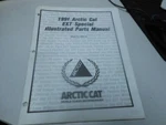 Arctic Cat Factory Illustrated Parts Manual 1991 Ext Special 2254-663. Fixed Price $16.98.