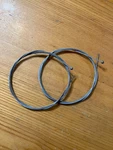 2 Vintage Nos 48" Snowmobile Throttle Brake Cable Rupp Cat Daddler Doo Polaris. Fixed Price $24.00.