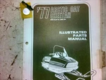 Arctic Cat Illustrated Parts Manual 1977 Cheetah 0185-076 M235. Fixed Price $15.00.