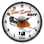 Retro Style Rupp Snowmobile Sno-sport Led Lighted Game Room Man Cave Wall Clock. Fixed Price $169.95.
