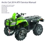 Arctic Cat 2014 Atv Service Manual On Paper. Fixed Price $48.95.