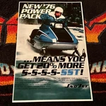 76 Sno-jet Sst 440 Snowmobile Poster Vintage Sled (power Pack). Fixed Price $21.88.