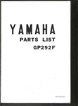 Vintage 1974 Yamaha Snowmobile Model GP292F Parts List Manual (411). Fixed Price $35.98.