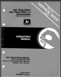 1983 John Deere 340 Trailfire, Lx Snowmobile Service Manual 48 Pages. Fixed Price $19.95.