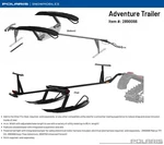 Polaris Oem 25'-26' Titan/voyageur Adventure Trailer For Otter Sled- 2890066. Fixed Price $1154.99.