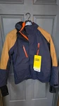 4409580616 New Ski-doo Mcode Jacket Size Medium Navy Blue/tan. Fixed Price $244.99.