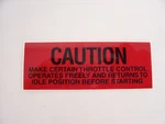 Vintage Arctic Cat Snowmobile 1970-1975 Throttle Control Decal 0109-163 Artic. Fixed Price $9.95.