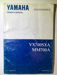 Yamaha VX700SX Owners Manual LIT-12628-01-81. Fixed Price $15.00.