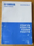 Yamaha PZ50FXW PZ50GTW PZ50MW PZ50VTW Snowmobile Owners Manual. Fixed Price $8.99.