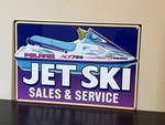 Polaris Jet Ski Service Sales Vintage Style Metal Sign. Fixed Price $23.00.