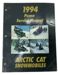 Genuine 1994 Arctic Cat Puma Snowmobile Service Manual Form Number 2255-999. Fixed Price $19.99.