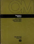 John Deere Snowmobile JDX4 & JDX8 Operators Manual OM-M63828. Fixed Price $24.99.