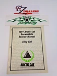1991 Arctic Cat Snowmobile Service Manual Kitty Oem 2254-642. Fixed Price $15.99.