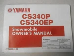 Yamaha Factory Owners Manual 1990 CS340P CS340EP LIT-12628-01-22. Fixed Price $24.04.