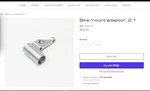 Yeti Bike Mount Adapter Rh (YPBM1744). Fixed Price $60.00.