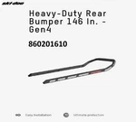 Ski-doo Rev GEN4 146 Hd Aluminum Rear Bumper, Black- 860201610. Fixed Price $339.99.