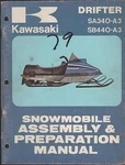 1979 Kawasaki Drifter SA340-A3 & SB440-A3 Assembly Preparation Manual (762). Fixed Price $29.69.