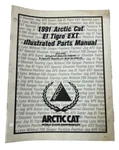 1991 Arctic Cat Snowmobile El Tigre Ext Illustrated Parts Manual P/n 2254-656. Fixed Price $14.99.